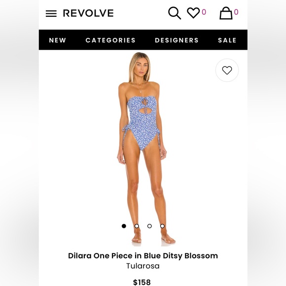 Dilata one piece in blue ditsy tularosa - Picture 3 of 4